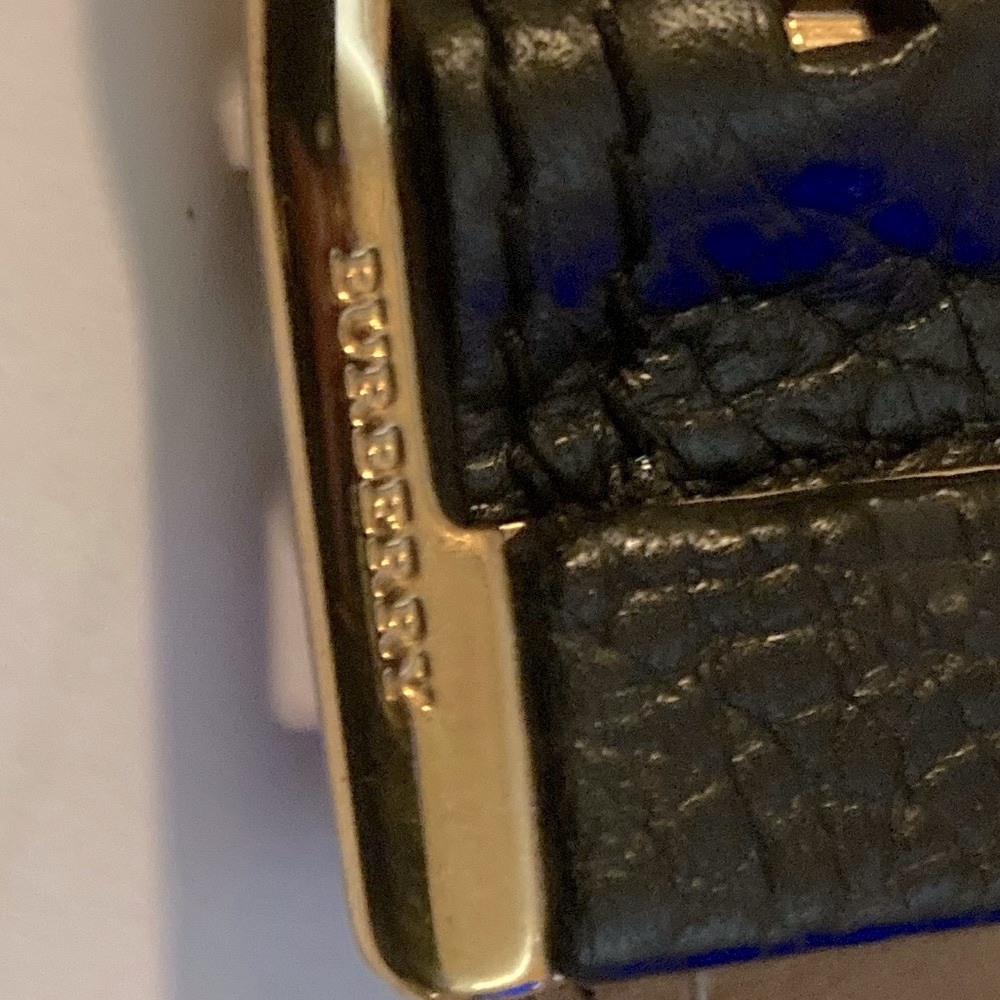 Burberry Black Leather 36/90 Waist Belt. - Picture 7 of 12